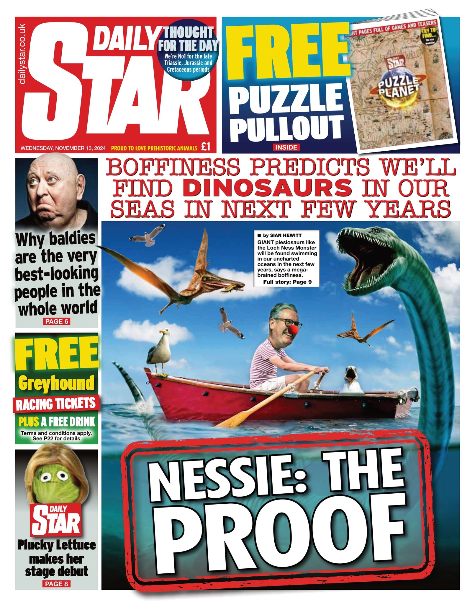 Daily Star Front Page 13th of November 2024